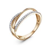 1106722 Кольцо с фианитами бренд Delta (Au 585)