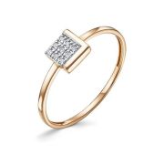 1106038 Кольцо с фианитами бренд Delta (Au 585)