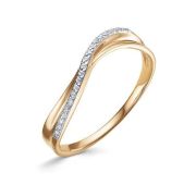 1106248 Кольцо с фианитами бренд Delta (Au 585)