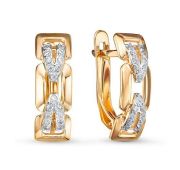 1206625 Серьги с фианитами бренд Delta (Au 585)