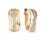 1206652 Серьги с фианитами бренд Delta (Au 585)