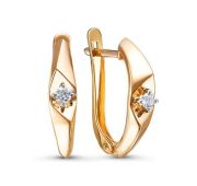 1206302 Серьги с фианитами бренд Delta (Au 585)