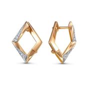 1206521 Серьги с фианитами бренд Delta (Au 585)