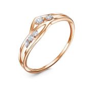 1106693 Кольцо с фианитами бренд Delta (Au 585)