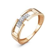 1107148 Кольцо с фианитами бренд Delta (Au 585)