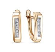 1206768 Серьги с фианитами бренд Delta (Au 585)