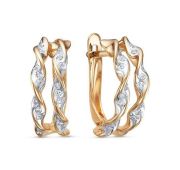 1206795 Серьги с фианитами бренд Delta (Au 585)