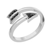 0101618-00205 Кольцо стрела с фианитами бренд Pokrovsky (Серебро 925)