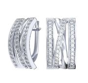 2101617-00775 Серьги с фианитами бренд Pokrovsky (Серебро 925)