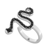 0201598-00205 Серьги каффа моносерьга змея бренд Pokrovsky (Серебро 925)