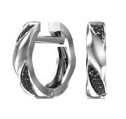 2101037-00205 Серьги конго с фианитами бренд Pokrovsky (Серебро 925)