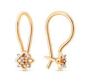 1200214145 Серьги детские с фианитами (Au 585)
