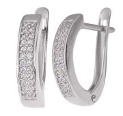 803-00999-01-00-20-00 Серьги с фианитами (Серебро 925)