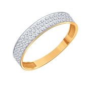 Т14701Б426 Кольцо с фианитами бренд Karatov (Au 585)