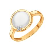 Т14301Б495 Кольцо с перламутром бренд Karatov (Au 585)