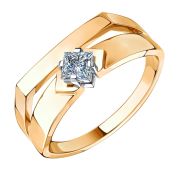 01-117860 Кольцо с фианитом бренд Sanis (Au 585)