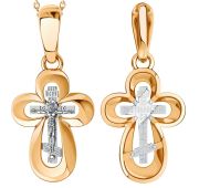 01-408397 Подвеска крест бренд Sanis (Au 585)