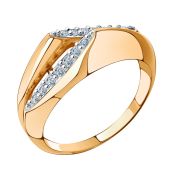 01-118201 Кольцо с фианитами бренд Sanis (Au 585)