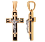 810-00319-10-00-12-00 Подвеска крест с агатом (Au 585)