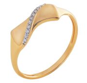 802-02389-10-00-20-00 Кольцо с фианитами (Au 585)