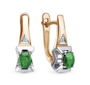 С1732-123-3,9 Серьги с изумрудами (Au 585)