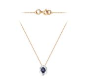 Ц3095-102-1,79 Колье с сапфиром (Au 585)