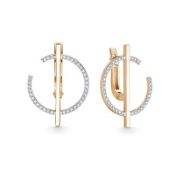 957-2100-5,01 Серьги с бриллиантами бренд Лето (Au 585)