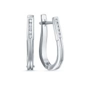 3997-21001-4,95 Серьги с бриллиантом бренд Brilliant Style (Au 585)