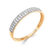 120020F897 Кольцо дорожка с фианитами (Au 585)