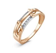 1107092 Кольцо с фианитами бренд Delta (Au 585)