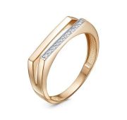 1107240 Кольцо с фианитами бренд Delta (Au 585)