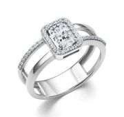 01-4219/00ГХ-00 Кольцо с горным хрусталем бренд Алькор (Серебро 925)