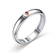 01-3274/000Б-00-1,93 Кольцо обручальное с бриллиантом бренд Алькор (Серебро 925)