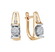 5-7038-103ИНВ-2К-4,6 Серьги с бриллиантами бренд RoseGrace (Au 585)