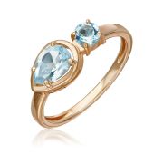 01-5826-00-201-1110 Кольцо с топазом бренд Platina (Au 585)