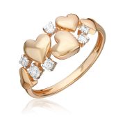 01-5839-00-401-1110 Кольцо сердце бренд Platina (Au 585)