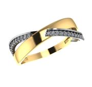 01-118899 Кольцо с фианитами бренд Sanis (Au 585)