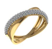 01-118911 Кольцо с фианитами бренд Sanis (Au 585)