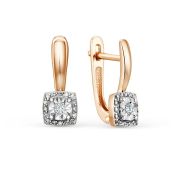 С3261-0120-2,56 Серьги с бриллиантами бренд Империал (Au 585)