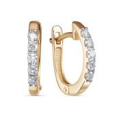 С1599-120-2,13 Серьги с бриллиантами бренд Империал (Au 585)