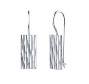 2647а-925 Серьги пластины (Серебро 925)