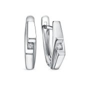 с1206642 Серьги с фианитами бренд Delta (Серебро 925)