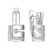 с1207371 Серьги с фианитами бренд Delta (Серебро 925)