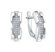 с1206944 Серьги с фианитами бренд Delta (Серебро 925)