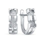 с1206996 Серьги с фианитами бренд Delta (Серебро 925)