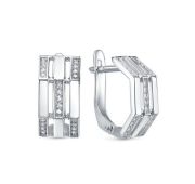 с1206964 Серьги с фианитами бренд Delta (Серебро 925)