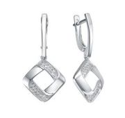 с1207127 Серьги с фианитами бренд Delta (Серебро 925)