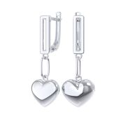 0221798-00245 Серьги сердце бренд Pokrovsky (Серебро 925)