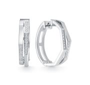 4346-21001-8,39 Серьги конго с бриллиантами бренд Brilliant Style (Au 585)