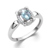 01-4292/00ТБ-00 Кольцо с топазом бренд Алькор (Серебро 925)